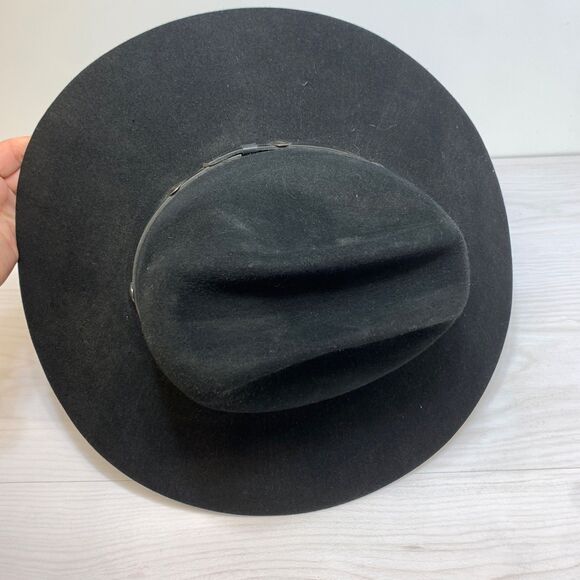 STETSON Cowboy Hat Black 4X Beaver F2194 Buffalo 2837 - Picture 6 of 12